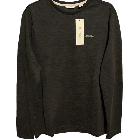 Calvin Klein Other - Calvin Klein Black Long Sleeves Crew pullover SM Mens CK lightweight knit w logo